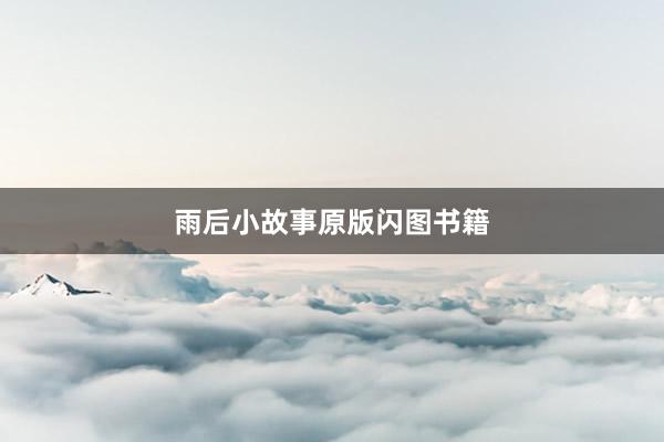雨后小故事原版闪图书籍