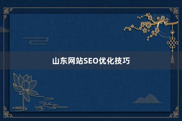 山东网站SEO优化技巧